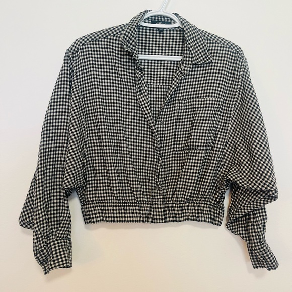 Mavi checkered / plaid cropped shirt - Picture 3 of 5